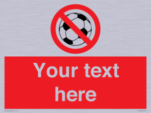 Custom No Ball Games Sign